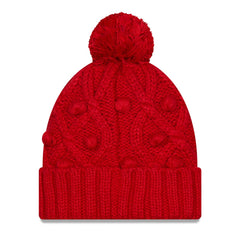 Tampa Bay Buccaneers New Era Women's Toasty Cuffed Knit Hat with Pom - Red - NFL
