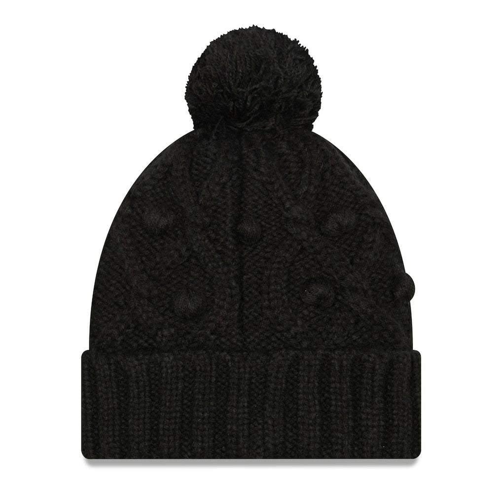 New Orleans Saints New Era Women's Toasty Cuffed Knit Hat with Pom - Black - NFL