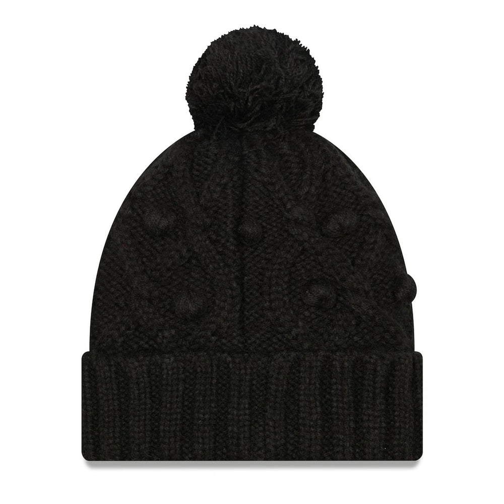 New Orleans Saints New Era Women's Toasty Cuffed Knit Hat with Pom - Black - NFL