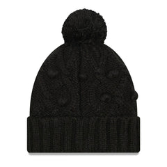 New Orleans Saints New Era Women's Toasty Cuffed Knit Hat with Pom - Black - NFL