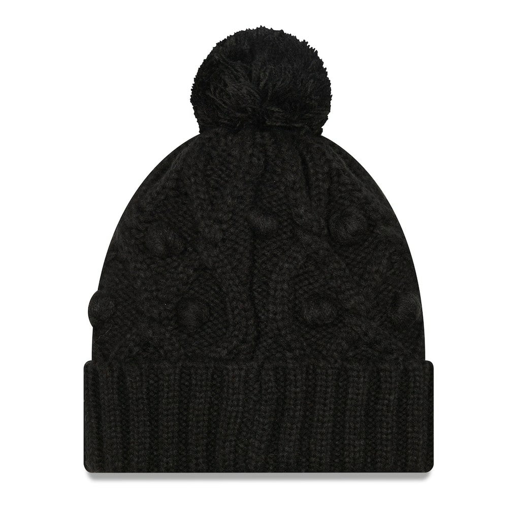 Pittsburgh Steelers New Era Women's Toasty Cuffed Knit Hat with Pom - Black - NFL