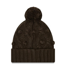 Cleveland Browns New Era Women's Toasty Cuffed Knit Hat with Pom - Brown - NFL