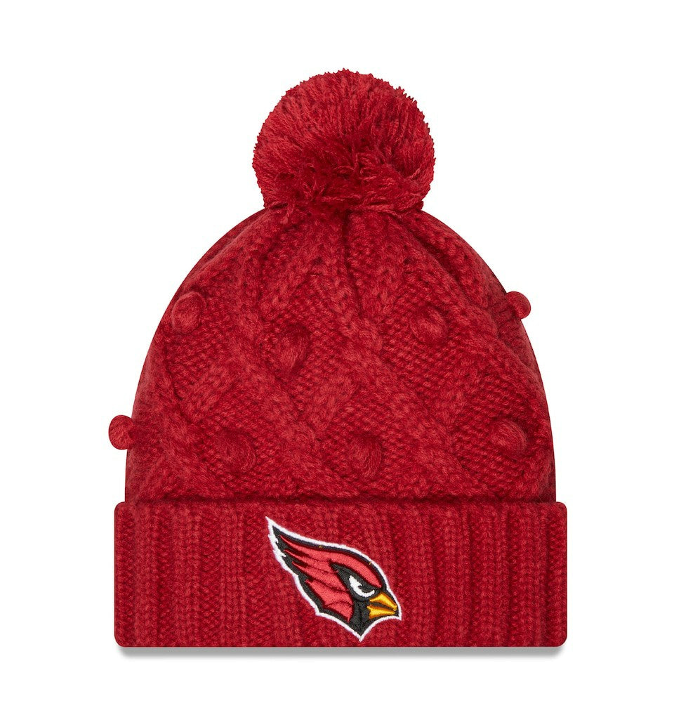 Arizona Cardinals New Era Women's Toasty Cuffed Knit Hat with Pom - Cardinal - NFL