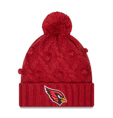 Arizona Cardinals New Era Women's Toasty Cuffed Knit Hat with Pom - Cardinal - NFL