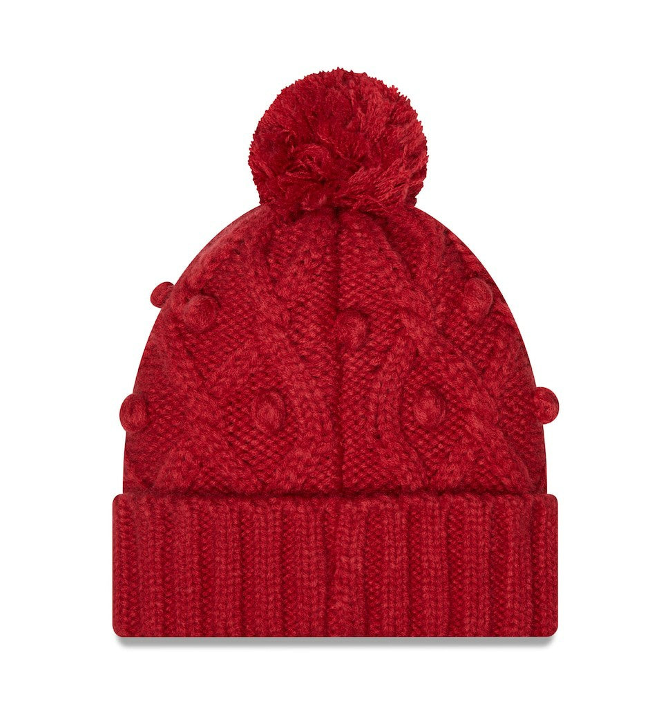 Arizona Cardinals New Era Women's Toasty Cuffed Knit Hat with Pom - Cardinal - NFL