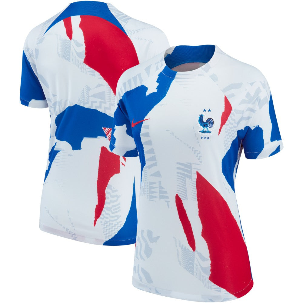 Nike - France National Team Women's 2022 Pre-Match Top - White