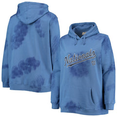 Washington Nationals Women's Plus Size Cloud Pullover Hoodie Outlet