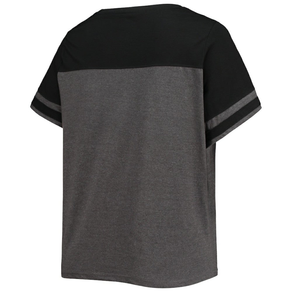 Miami Marlins Women's Plus Size Colorblock T-Shirt Discount