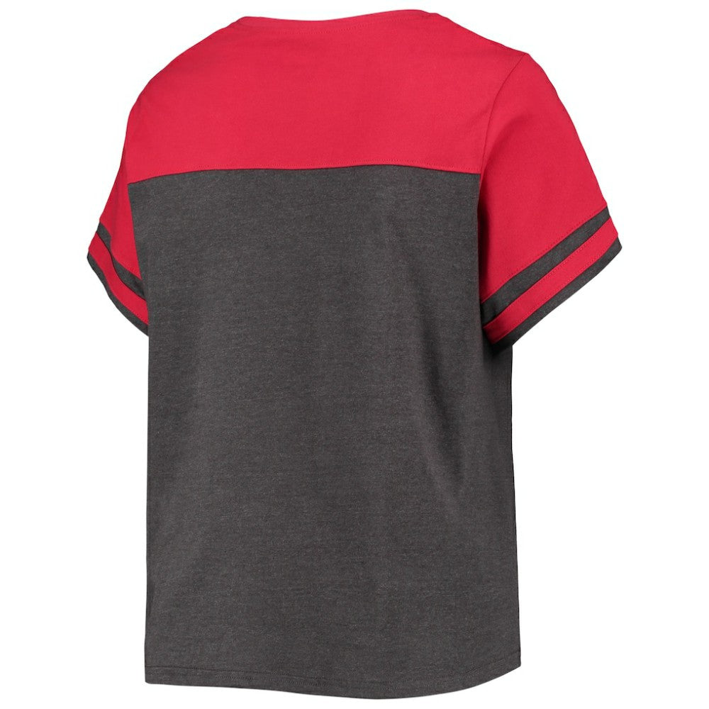 Washington Nationals Women's Plus Size Colorblock T-Shirt Outlet