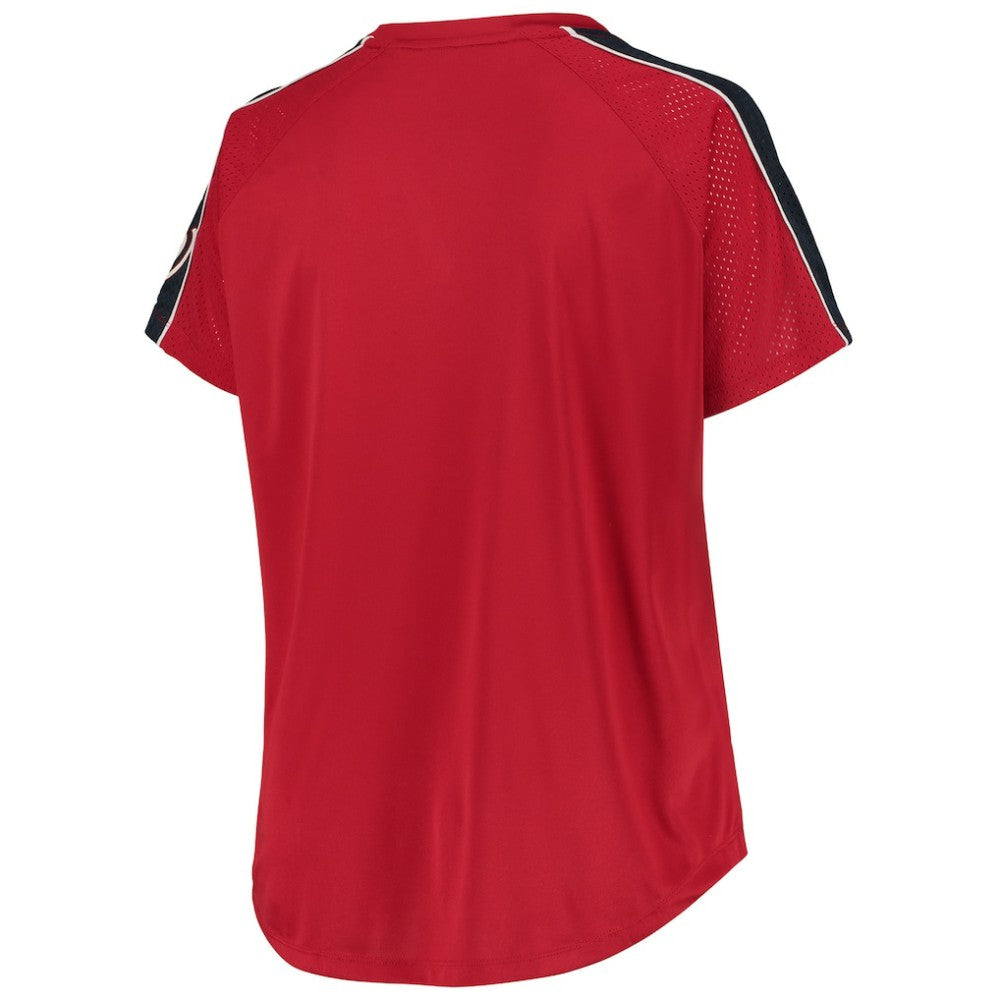 Washington Nationals Women's Plus Size Diva Notch Neck Raglan T-Shirt Online