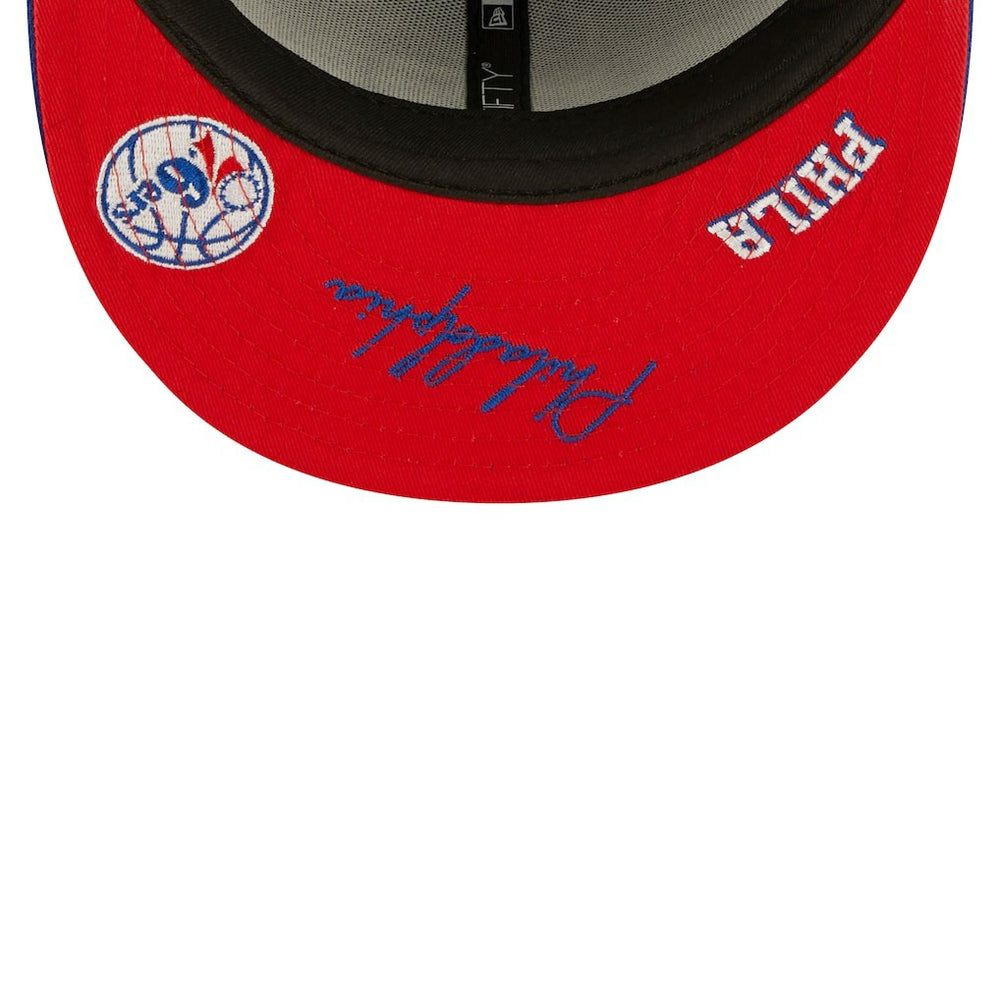 New Era Philadelphia 76ers Fall 22 Identity 59FIFTY Fitted Hat Royal