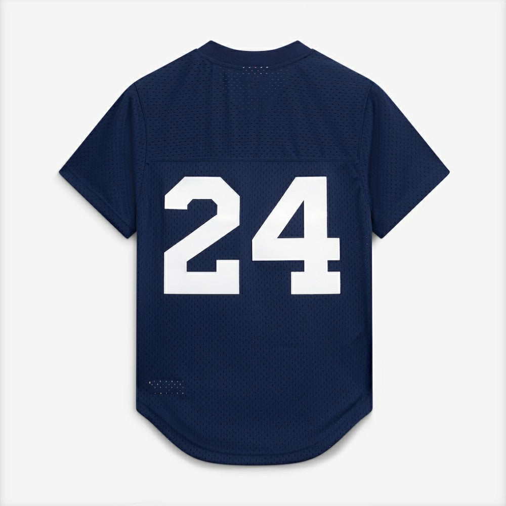 Rickey Henderson New York Yankees Mitchell & Ness Cooperstown Collection Mesh Batting Practice Button-Up Jersey for sale