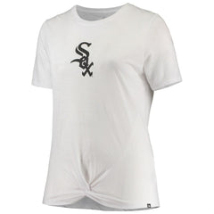 Chicago White Sox New Era Women's Plus Size 2-Hit Front Knot T-Shirt Sale