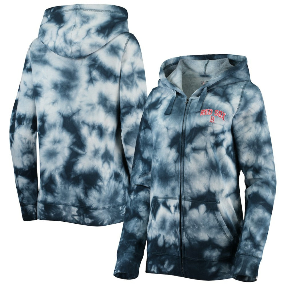 Boston Red Sox New Era Women's Tie-Dye Full-Zip Hoodie Sale