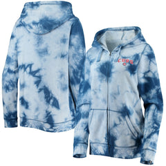 Chicago Cubs New Era Women's Tie-Dye Full-Zip Hoodie for sale