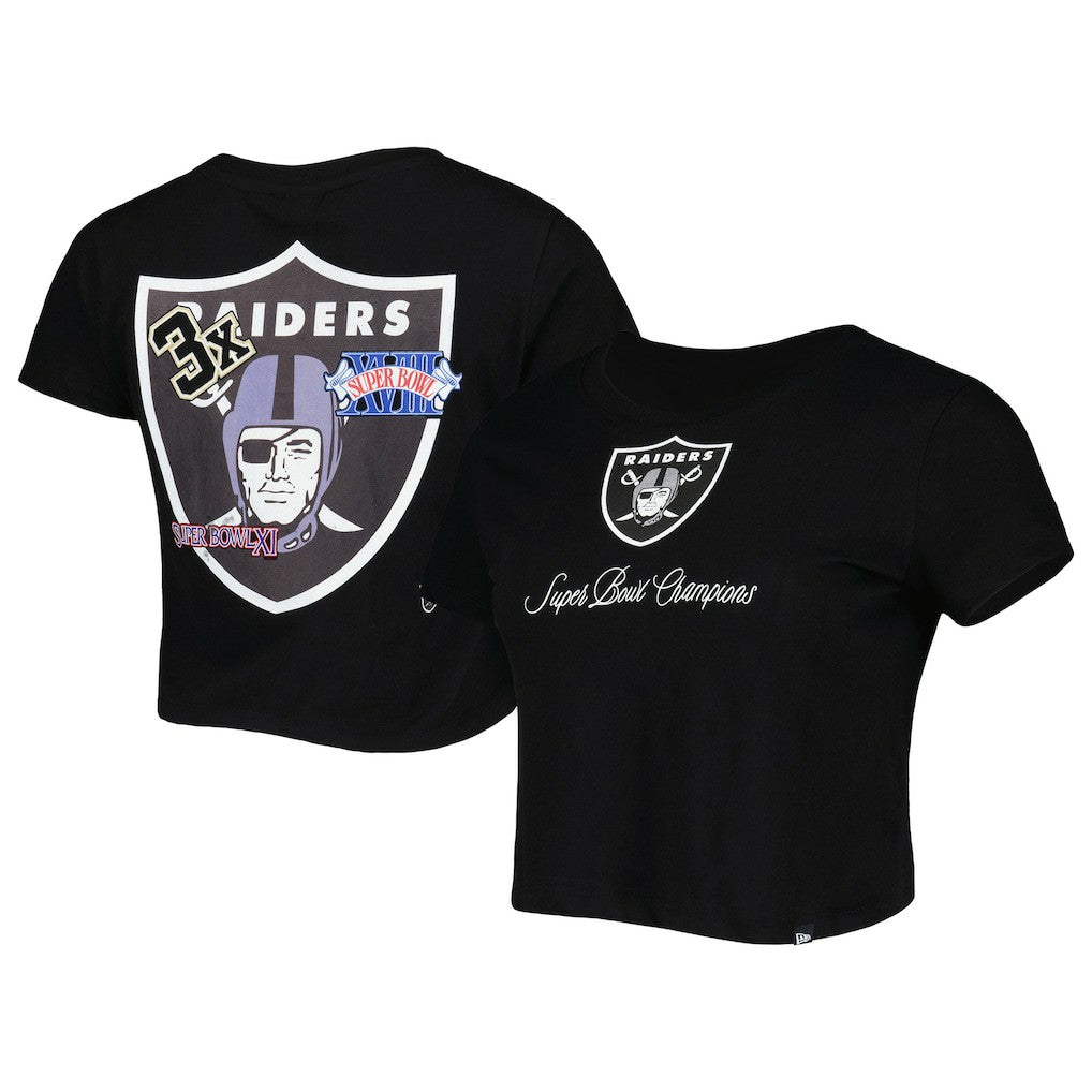 Las Vegas Raiders New Era Women's Historic Champs T-Shirt - Black - NFL