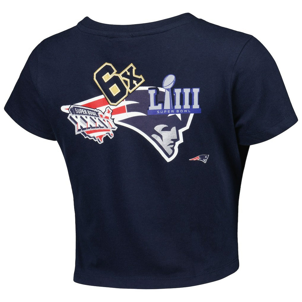 New England Patriots New Era Women's Historic Champs T-Shirt - Navy - NFL