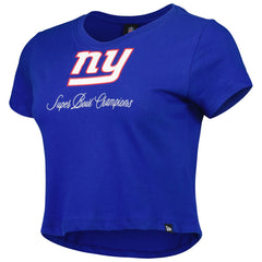 New York Giants New Era Women's Historic Champs T-Shirt - Royal - NFL