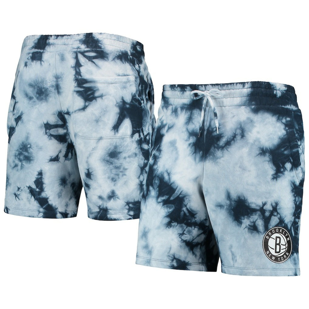 New Era Brooklyn Nets Fleece Tie-Dye Shorts Blue