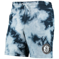New Era Brooklyn Nets Fleece Tie-Dye Shorts Blue