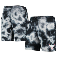 New Era Chicago Bulls Fleece Tie-Dye Shorts Black