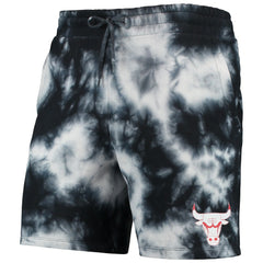 New Era Chicago Bulls Fleece Tie-Dye Shorts Black