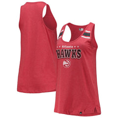 New Era Atlanta Hawks Women's Scoop-Neck Racerback Tank Top Red