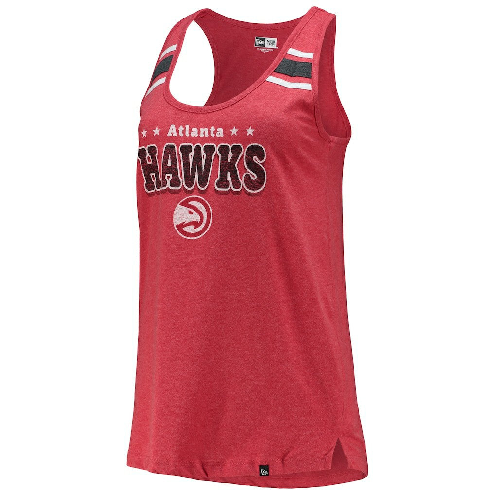 New Era Atlanta Hawks Women's Scoop-Neck Racerback Tank Top Red