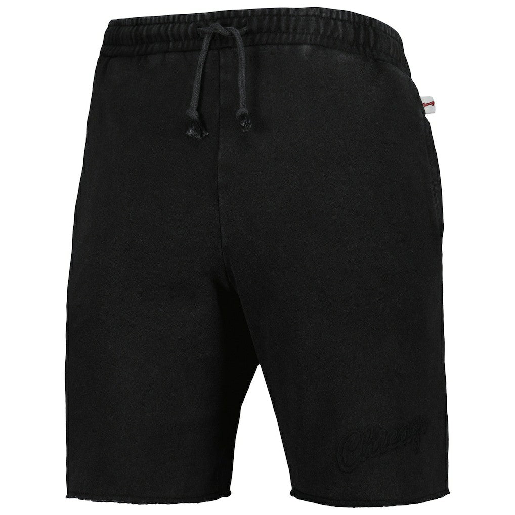 Mitchell & Ness Chicago Bulls French Terry Tonal Fleece Shorts Black