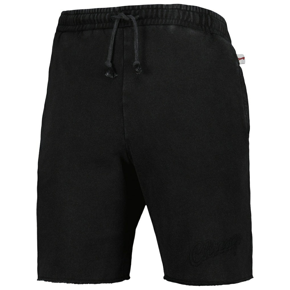 Mitchell & Ness Chicago Bulls French Terry Tonal Fleece Shorts Black