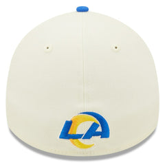 Los Angeles Rams New Era 2022 Sideline 39THIRTY 2-Tone Flex Hat - Cream/Royal - NFL