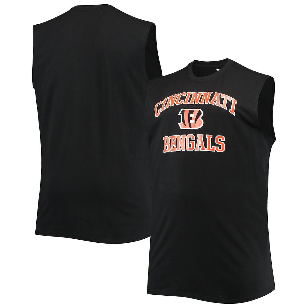 Cincinnati Bengals Big & Tall Muscle Tank Top - Black - NFL