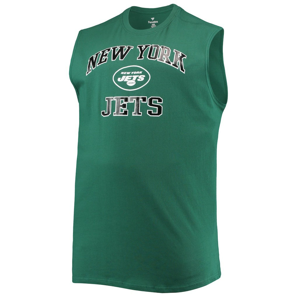 New York Jets Big & Tall Muscle Tank Top - Green - NFL