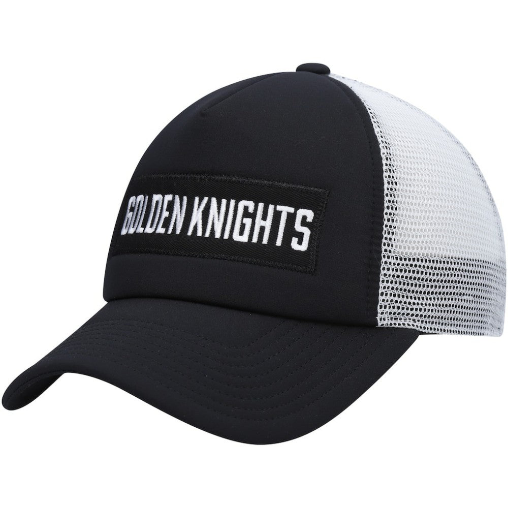Vegas Golden Knights adidas Team Plate Trucker Snapback Hat - Black/White | Adidas on sale