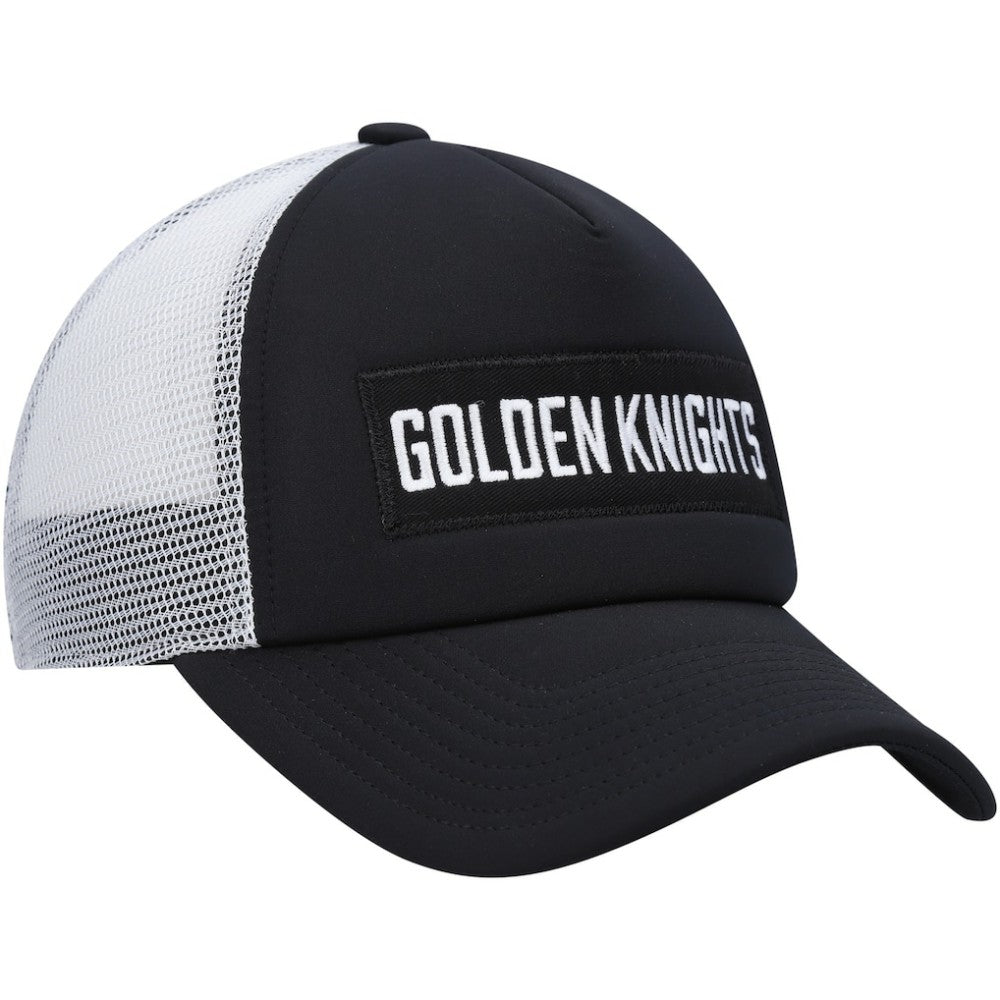 Vegas Golden Knights adidas Team Plate Trucker Snapback Hat - Black/White | Adidas on sale
