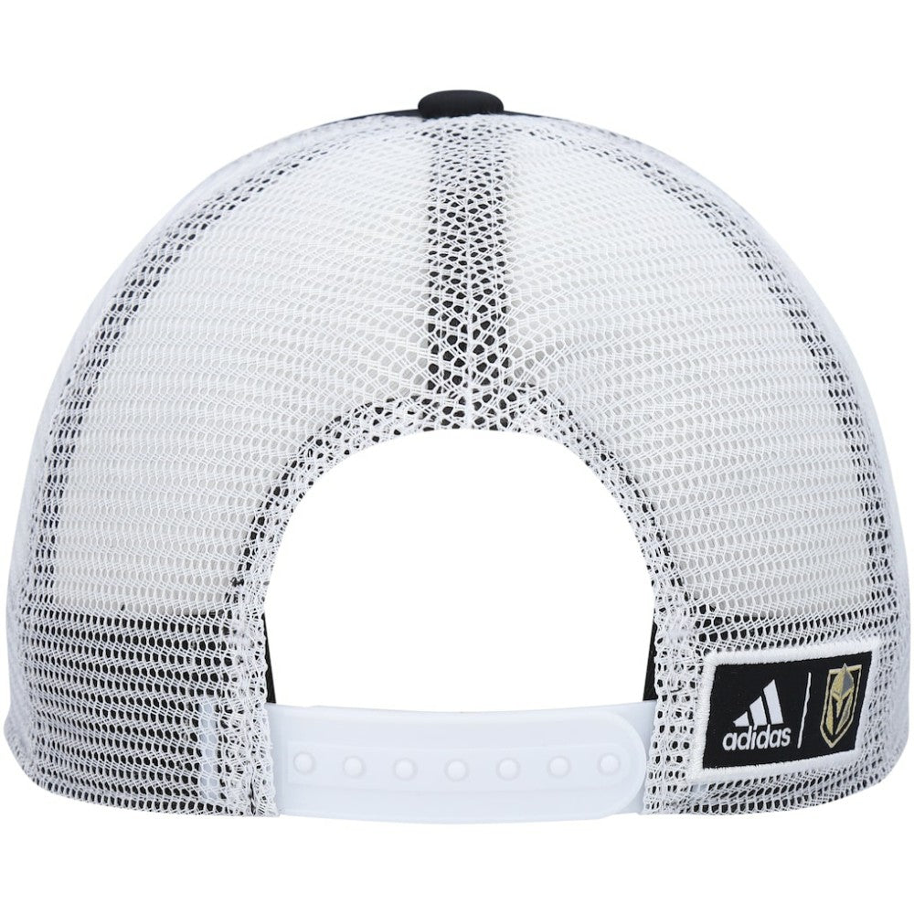 Vegas Golden Knights adidas Team Plate Trucker Snapback Hat - Black/White | Adidas on sale