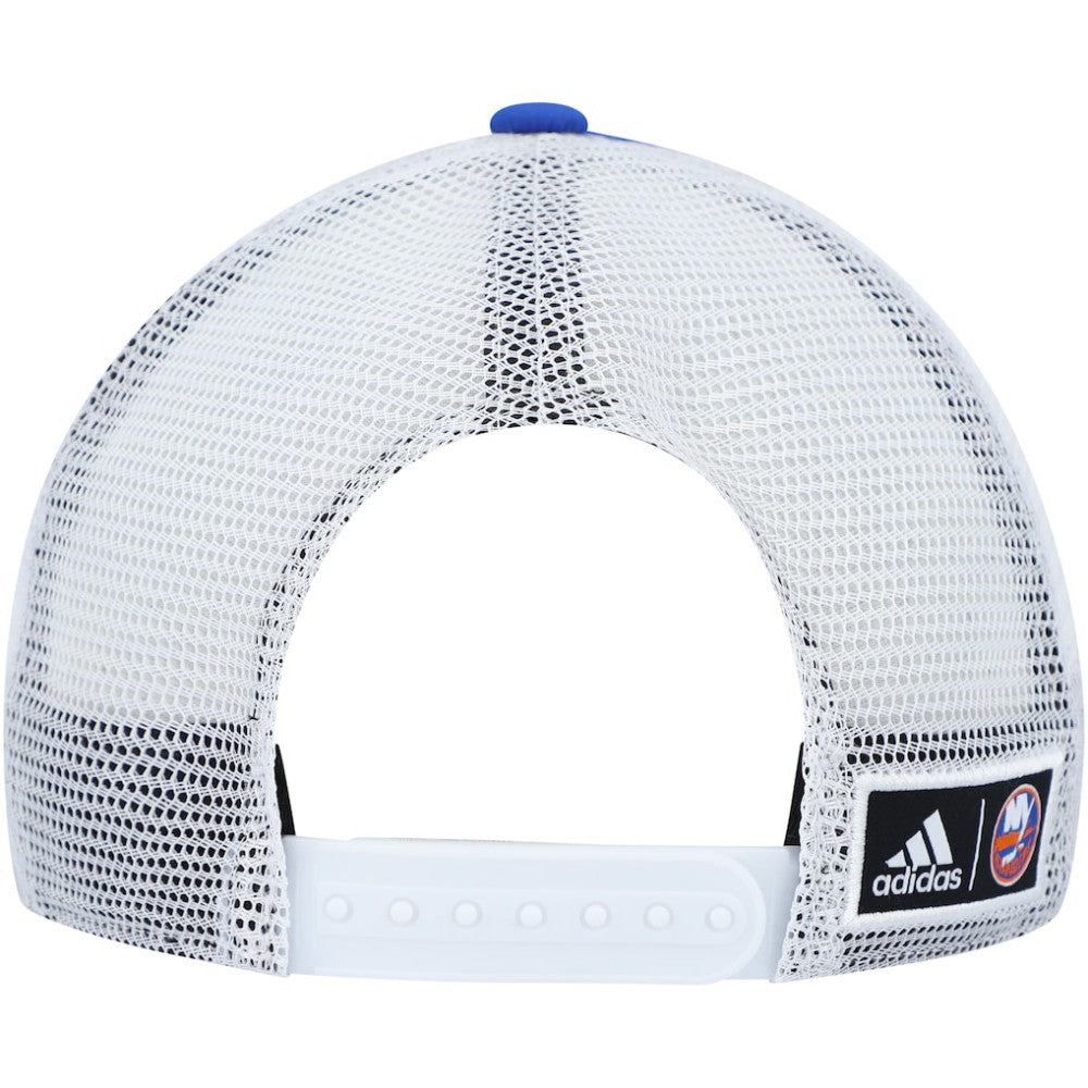 New York Islanders adidas Team Plate Trucker Snapback Hat - Royal/White | Adidas discount