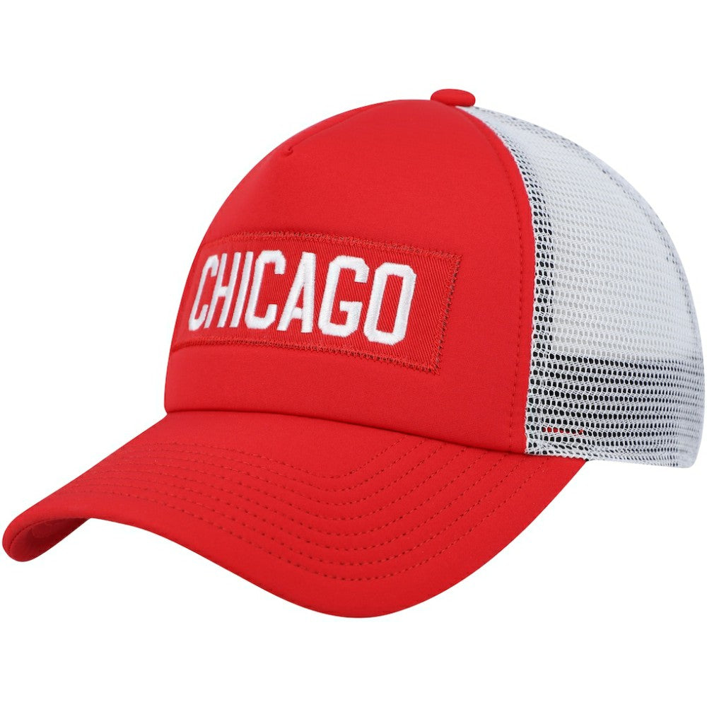 Chicago Blackhawks adidas Team Plate Trucker Snapback Hat - Red/White | Adidas discount