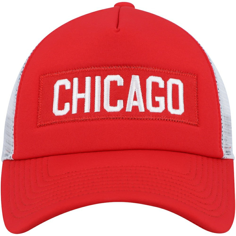 Chicago Blackhawks adidas Team Plate Trucker Snapback Hat - Red/White | Adidas discount