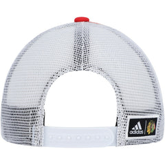 Chicago Blackhawks adidas Team Plate Trucker Snapback Hat - Red/White | Adidas discount