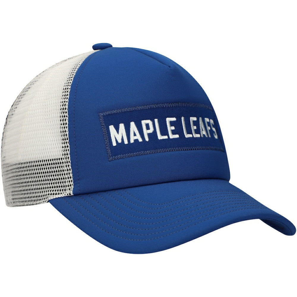 Toronto Maple Leafs adidas Team Plate Trucker Snapback Hat - Blue/White | Adidas sale