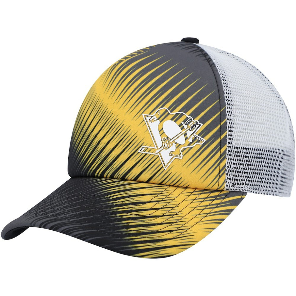 Pittsburgh Penguins adidas Women's Graphic Foam Trucker Snapback Hat - Black/White | Adidas sale