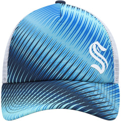 Seattle Kraken adidas Women's Graphic Foam Trucker Snapback Hat - Light Blue/White | Adidas Lifestyle
