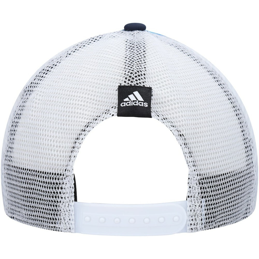 Seattle Kraken adidas Women's Graphic Foam Trucker Snapback Hat - Light Blue/White | Adidas Lifestyle