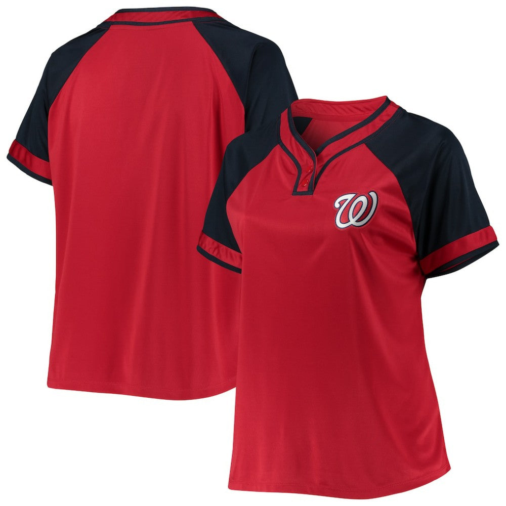 Washington Nationals Women's Plus Size Raglan T-Shirt Online