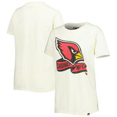 Arizona Cardinals New Era Women's Chrome Sideline T-Shirt - Cream - NFL