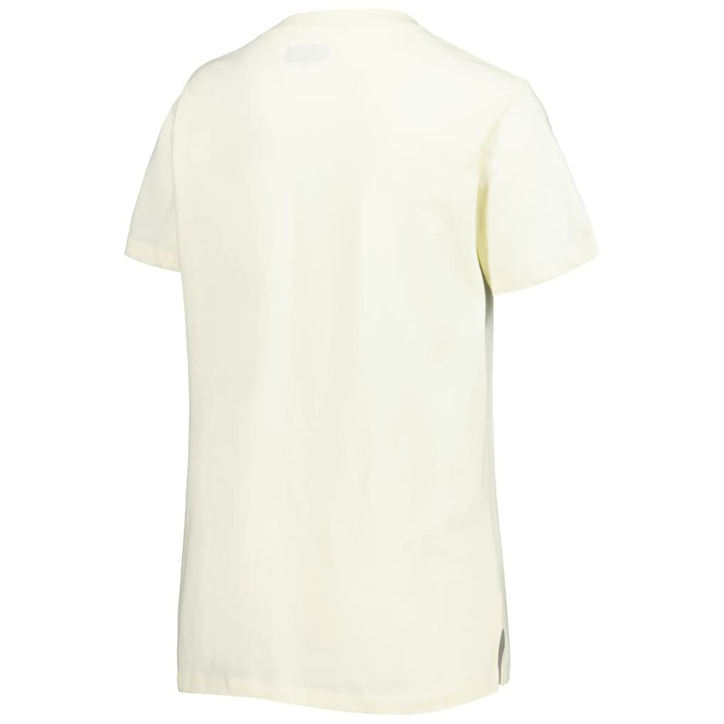Arizona Cardinals New Era Women's Chrome Sideline T-Shirt - Cream - NFL
