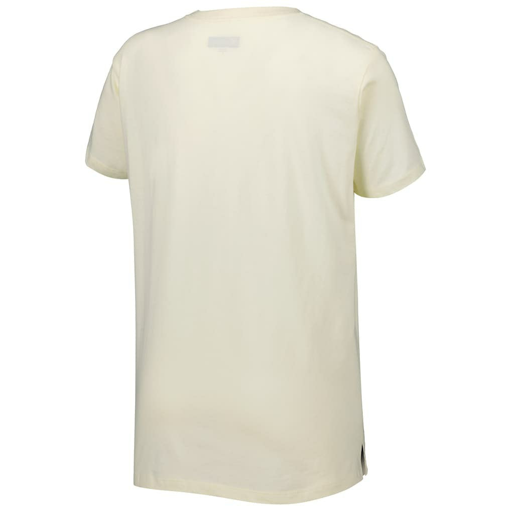 New Orleans Saints New Era Women's Chrome Sideline T-Shirt - Cream - NFL