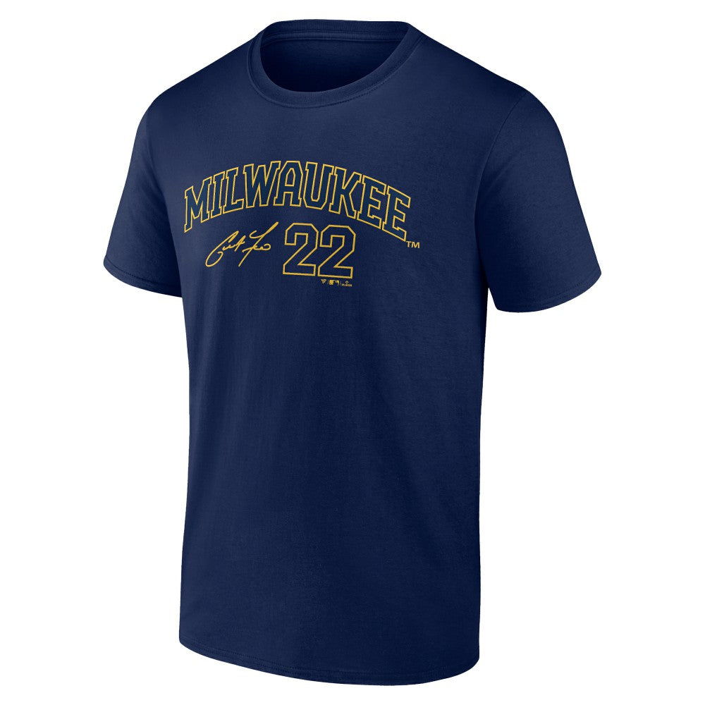Christian Yelich Milwaukee Brewers Fanatics Player Name & Number T-Shirt Outlet