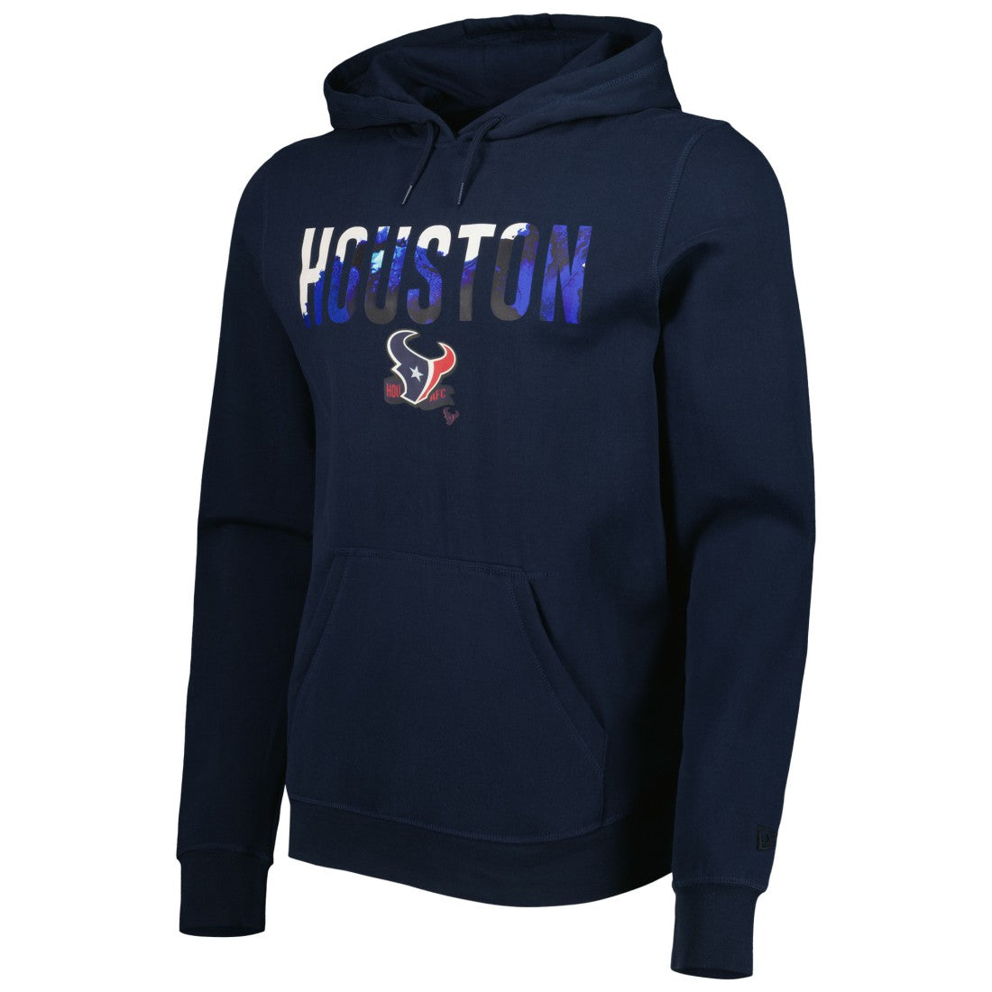 Houston Texans New Era Ink Dye Pullover Hoodie - Navy - NFL